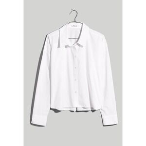 Madewell Signature Hartfield Poplin Cropped Shirt